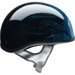 Z1R CC Beanie Half Shell Helmet Hellfire Blue