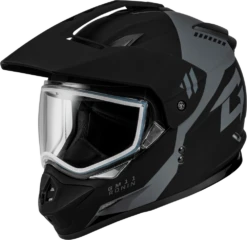 Gmax GM-11S Ronin Snow Helmet Matte Black Dual Lens