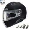 HJC I91 Bluetooth Snow Helmet Gloss Black Electric Shield