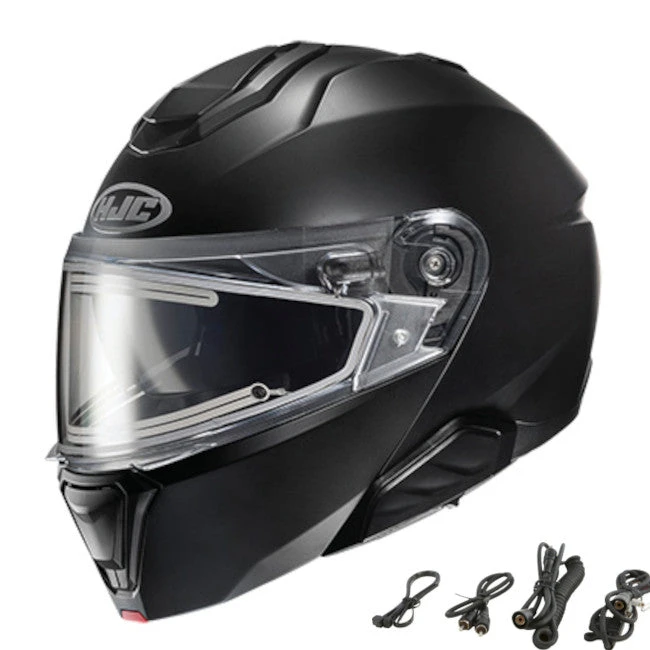 HJC i91 Modular Snow Helmet Matte Black Electric Shield HJC I91 Modular Snow Helmet Matte Black Electric Shield -Helmet Country Shop 0623 631 electricwcord