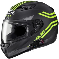 HJC I10 Full Face Bluetooth Helmet Strix Graphic MC3HSF Hi Vis