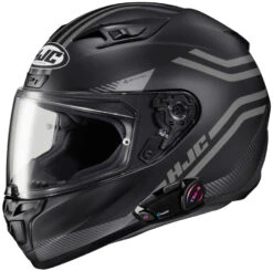 HJC I10 Full Face Bluetooth Helmet Strix Graphic MC5SF Grey