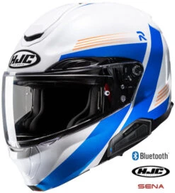 HJC RPHA 91S Bluetooth Helmet Abbes MC-27SF 11b Installed
