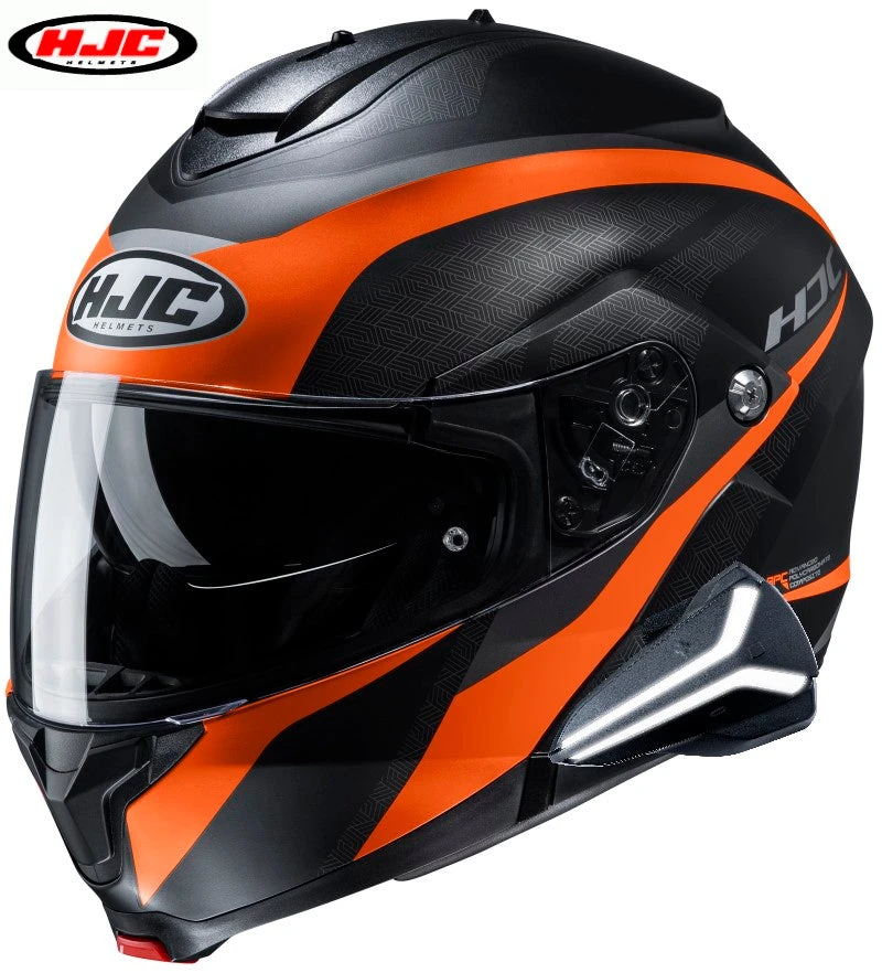 HJC C91 Helmet Sena Smart 20B Bluetooth Headset Taly Graphic MC7 Orange HJC C91 Helmet Sena Smart 20B Bluetooth Headset Taly Graphic MC7 Orange -Helmet Country Shop 0847 1037 03 20binstalled