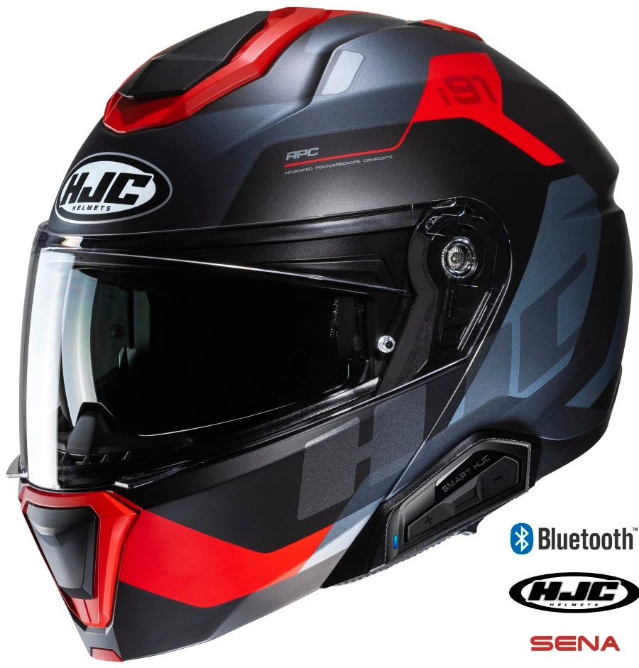 HJC i91 Modular Bluetooth Helmet Carst MC-1SF 11b installed HJC I91 Modular Bluetooth Helmet Carst MC-1SF 11b Installed -Helmet Country Shop 0848 1131 03 11b