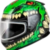 Gmax GM-49Y Youth Full Face Helmet Drax Graphic Green Dual Lens -Helmet Country Shop 1283 64dbef03d52d3 1