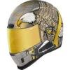 Icon Airform Full Face Bluetooth Helmet Semper Fi - Gold -Helmet Country Shop 1954B035 A6CA 498C 841C 21889F3E4807 T9S Attached