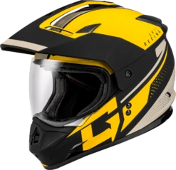 Gmax GM-11 Helmet Decima Graphic Matte Black/Yellow/Grey