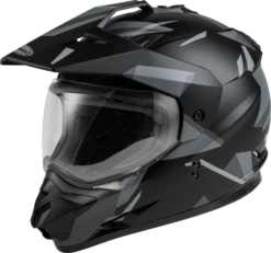 Gmax GM11 Street Dual Sport Helmet Ripcord Graphic Black
