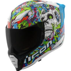Icon Ultraflite Full Face Bluetooh Helmet Doodle 3 MIPS Blue -Helmet Country Shop 212ED203 D79F 4351 A165 03EB6C066589 1