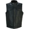 Z1R Men's Vindicator Leather Vest Black -Helmet Country Shop 2184658A C2E8 4D5C B3D8 B28906E39D53