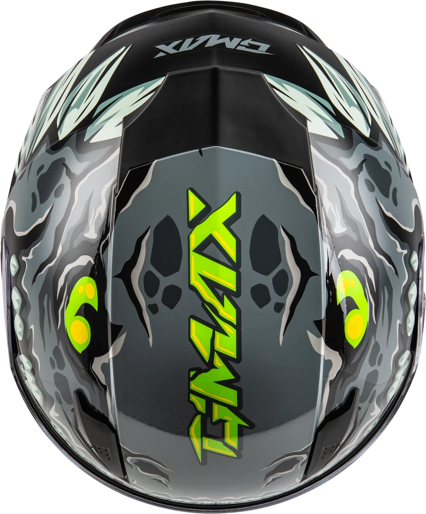 Gmax GM-49Y Youth Full Face Helmet Drax Graphic Grey Electric Shield Gmax GM-49Y Youth Full Face Helmet Drax Graphic Grey Electric Shield -Helmet Country Shop 2371 64dbee1dcfac9