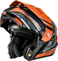Gmax MD-74 Striker Modular Helmet Black/Grey/Orange