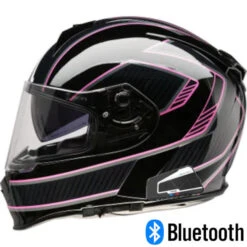 Z1R Warrant Full Face Bluetooth Helmet Amplify Black/Pink