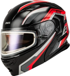 Gmax MD-01S Transistor Snow Helmet Red Black Electric Shield Electric Shield And Dual Shield -Helmet Country Shop 2c95 64f0f77865bec