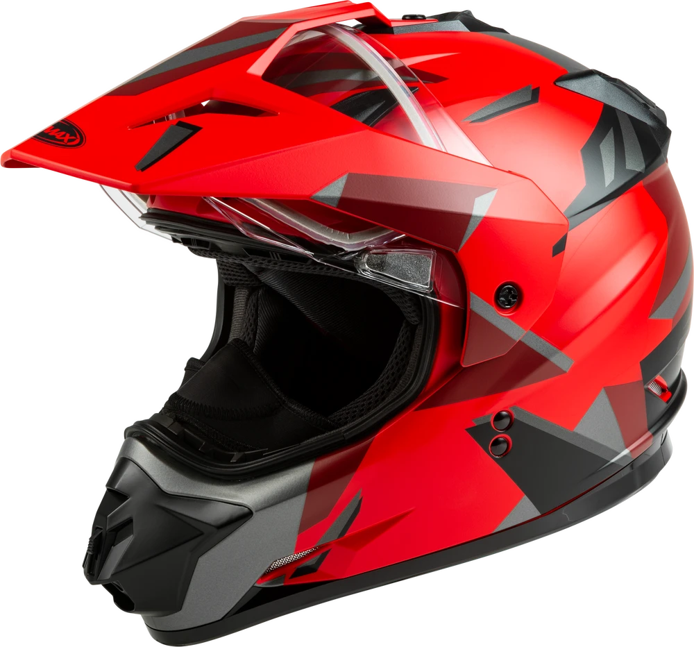 Gmax GM-11 Snow Helmet Ripcord Graphic Red Dual Lens Size Medium Gmax GM-11 Snow Helmet Ripcord Graphic Red Dual Lens Size Medium -Helmet Country Shop 3425 60f83f0258dd5