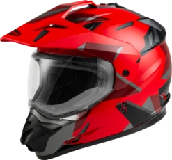 Gmax GM-11 Street Helmet Ripcord Graphic Red Size Medium