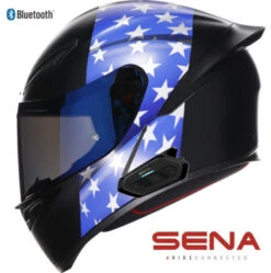 AGV K1 Full Face Sena Spider Bluetooth Helmet US Flag