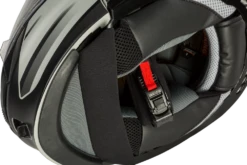 Gmax MD-01S Modular Snow Helmet Descendant Matte Gray Silver Dual Lens -Helmet Country Shop 3c75 5f85d8c0dd850