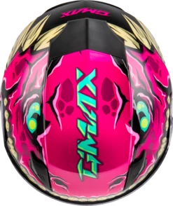 Gmax GM-49Y Youth Full Face Helmet Drax Graphic Pink Electric Shield -Helmet Country Shop 4005 64dbee781880a