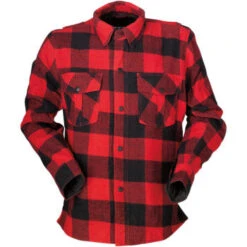 Z1R Duke Flannel Shirt - Red/Black