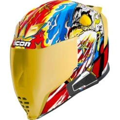 Icon Airflite Full Face Bluetooth Helmet Freedom Spitter Gold