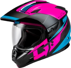 Gmax GM-11 Helmet Decima Graphic Black/Pink/Blue