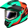 Gmax GM-11S Ronin Snow Helmet Aqua Coral Electric Shield