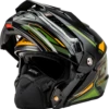 Gmax MD-74S Spectre Snow Helmet Black Green Electric Shield