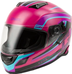 Gmax FF-18 Full Face Helmet Drift Graphic Pink/Blue/Black