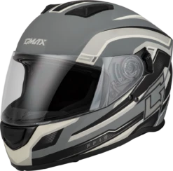 Gmax FF-18 Full Face Helmet Drift Graphic Grey/Silver/Black