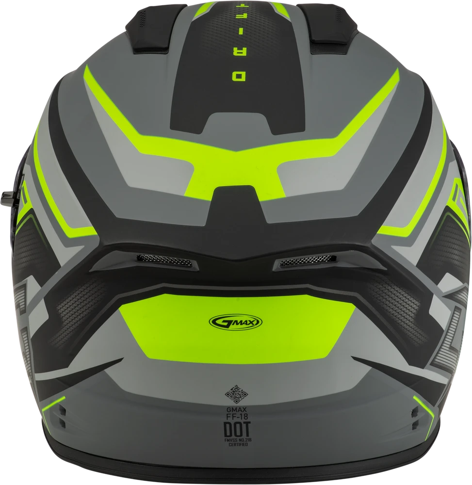 Gmax FF-18 Full Face Helmet Drift Graphic Grey/Hi-Vis Gmax FF-18 Full Face Helmet Drift Graphic Grey/Hi-Vis -Helmet Country Shop 4988 653049cb5e778