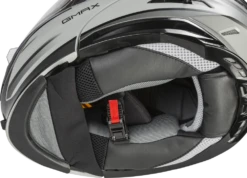Gmax MD-01S Snow Helmet Descendant Matte Gray Silver Electric Shield And Dual Lens -Helmet Country Shop 4ebe 5fa3040391318