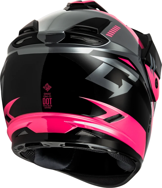 Gmax GM-11S Ronin Snow Helmet Black Grey Pink Electric Shield and Dual Lens Gmax GM-11S Ronin Snow Helmet Black Grey Pink Electric Shield And Dual Lens -Helmet Country Shop 5401 64d2b66d5fe87 32928.1725475345