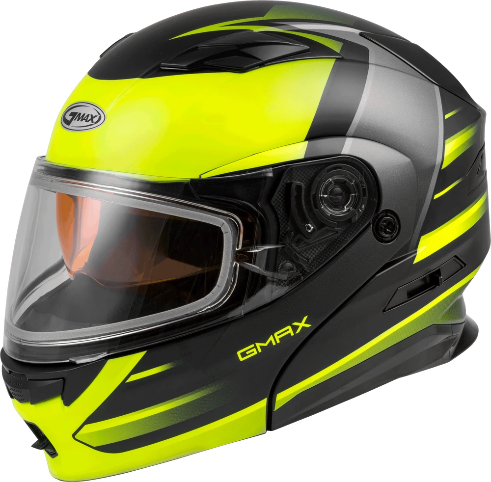 Gmax MD-01S Modular Snow Helmet Descendant Matte Black Hi Vis Dual Lens Gmax MD-01S Modular Snow Helmet Descendant Matte Black Hi Vis Dual Lens -Helmet Country Shop 552e 5ff8f386d7fc2dd 1
