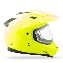 Gmax GM11S Dual Sport Snow Helmet Hi Vis Yellow