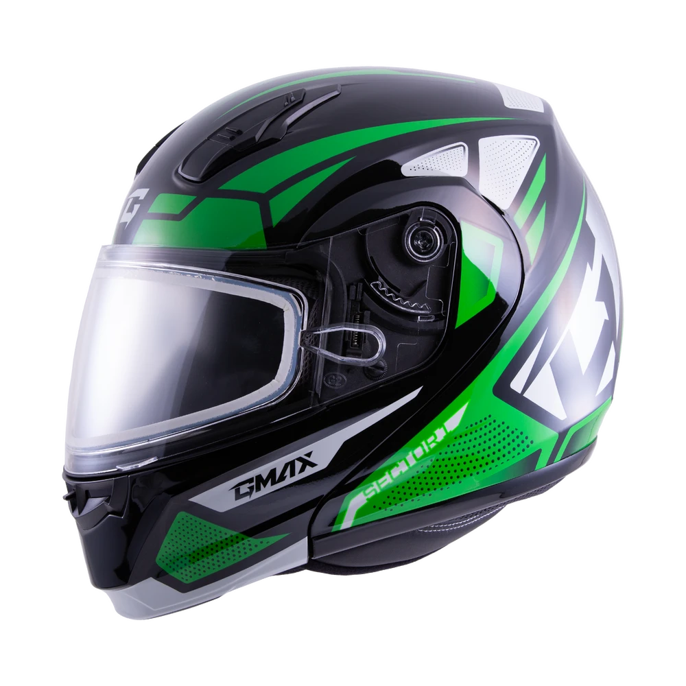 Gmax MD-04 Modular Snow Helmet Sector Green White Dual Lens Gmax MD-04 Modular Snow Helmet Sector Green White Dual Lens -Helmet Country Shop 5bf3 6595ee8a5b056