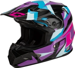 Gmax MX-96S Snowcross Helmet Purple Blue