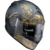 Z1R Warrant Full Face Helmet Sombrero Black Gold