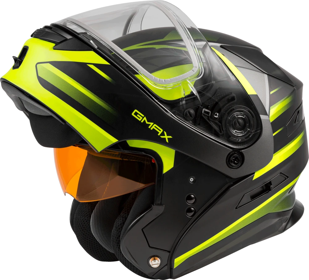Gmax MD-01S Modular Snow Helmet Descendant Matte Black Hi Vis Dual Lens Gmax MD-01S Modular Snow Helmet Descendant Matte Black Hi Vis Dual Lens -Helmet Country Shop 6a58 5ff8f3732a114 1