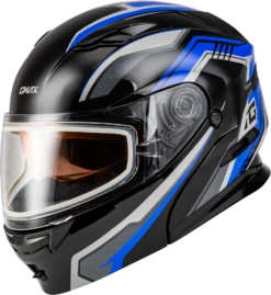 Gmax MD-01S Transistor Modular Snow Helmet Black Blue