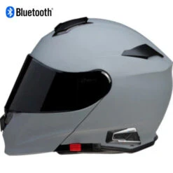Z1R Solaris 2.0 Smoke Modular Bluetooth Helmet Gray