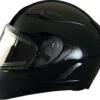 Z1R Strike Ops Full Face Snow Helmet Electric Shield Gloss Black