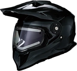 Z1R Range Dual Sport Snow Helmet Gloss Black Electric Shield