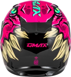 Gmax GM-49Y Youth Full Face Helmet Drax Graphic Pink Electric Shield -Helmet Country Shop 9143 64dbee780a631