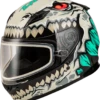 Gmax GM-49Y Youth Full Face Helmet Drax Graphic Silver Electric Shield -Helmet Country Shop 926a 64dbefbdd1e8d 1