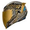 Icon Airflite Day Tripper Graphic Gold Full Face Helmet -Helmet Country Shop AirfliteDayTripperGoldProfile 0101 XXXX
