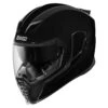 Icon Airflite Helmet Gloss Black 2 Icon Airflite Helmet Gloss Black -Helmet Country Shop AirfliteGlossBlackFront