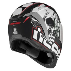 Icon Airform Full Face Helmet Death Or Glory Black -Helmet Country Shop AirformDeathOrGloryBlackBack