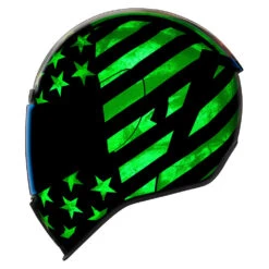 Icon Airform Full Face Bluetooth Helmet Old Glory -Helmet Country Shop AirformOldGlory Glow 1